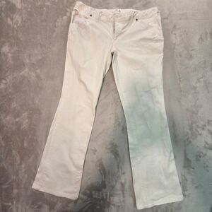 Metro 7 Womens White Bootcut Stretch Denim Jeans Size 12 FFM7M-742